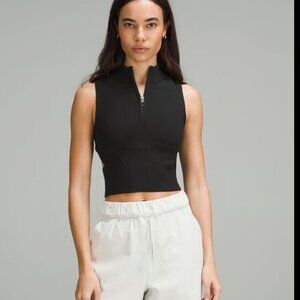 Lululemon Open Back Half-Zip Sweater Black Size L